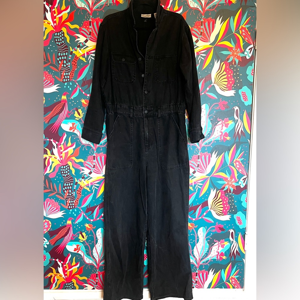 Universal Thread Black Denim Jumpsuit